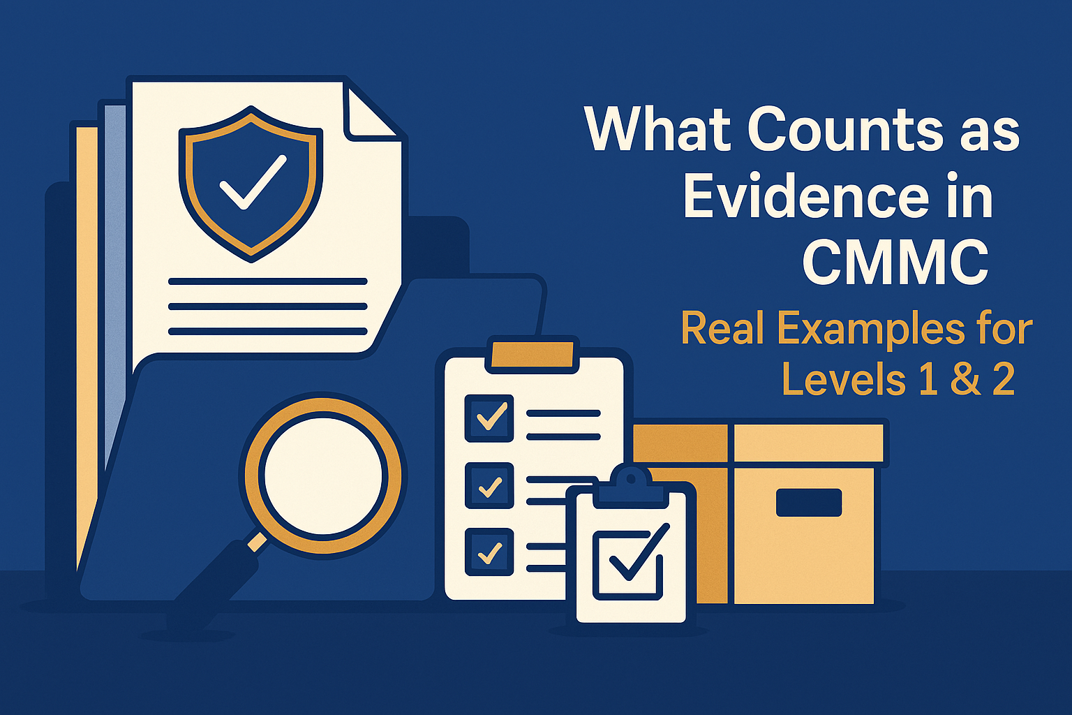 CMMC evidence examples for Levels 1, 2